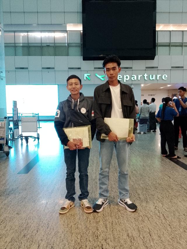 image of 技能実習生 2 名出国