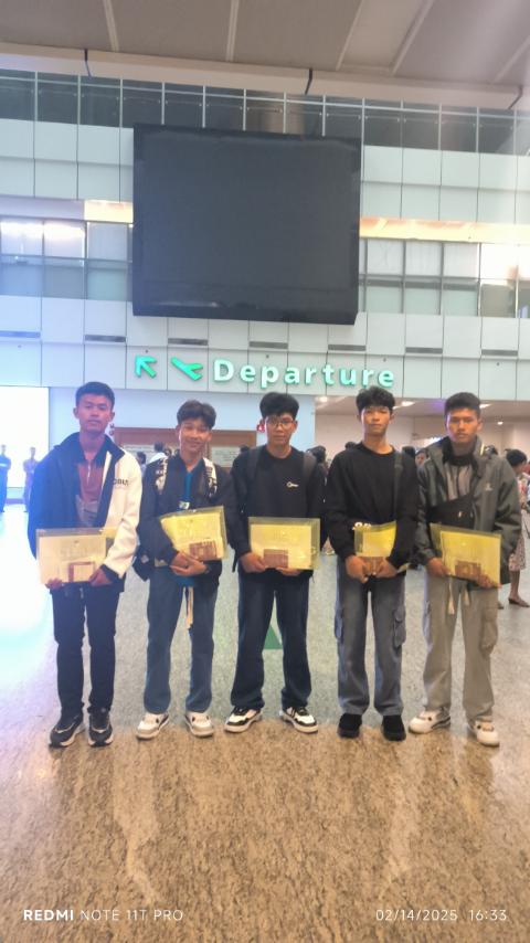 image of 技能実習生 5 名出国