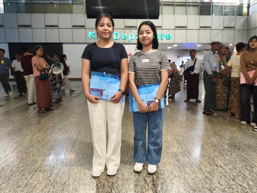 技能実習生 2 名出国